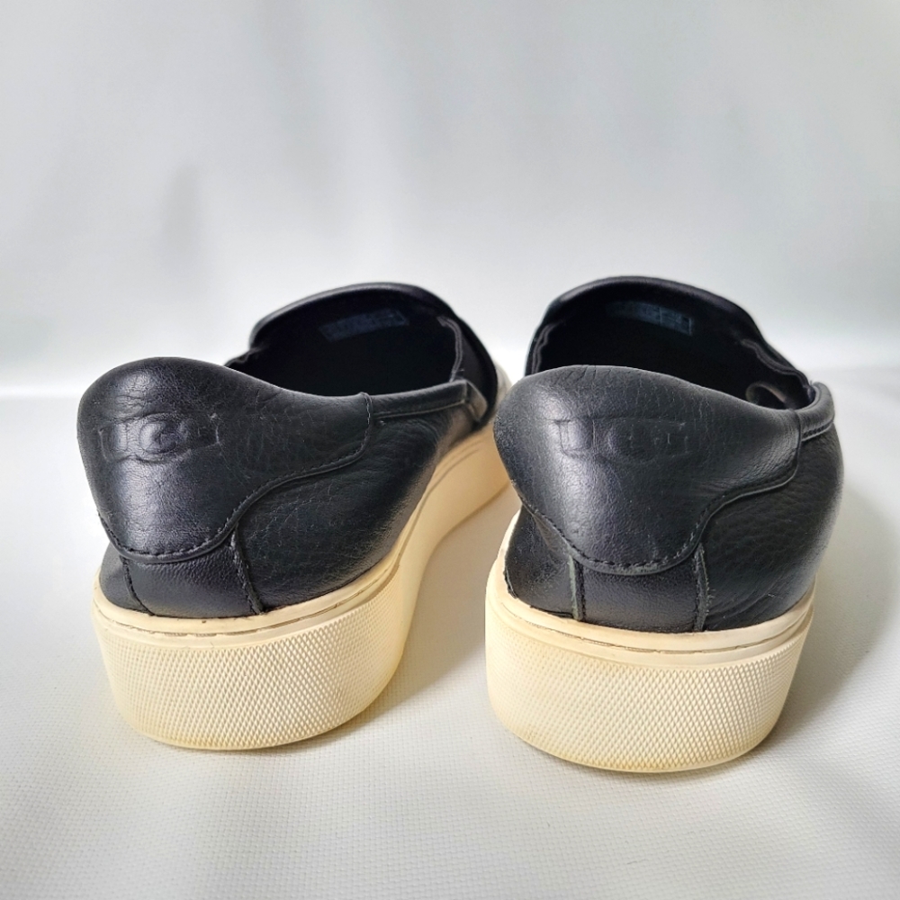 UGG Leather Platform Loafer Sz 9 - Picture 5 of 13